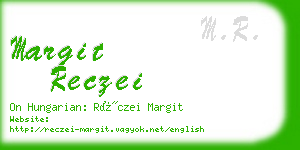 margit reczei business card